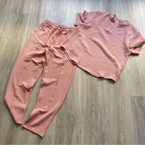 Pink Casual Sweatsuit